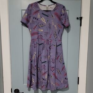 LuLaRoe Purple Floral Dress